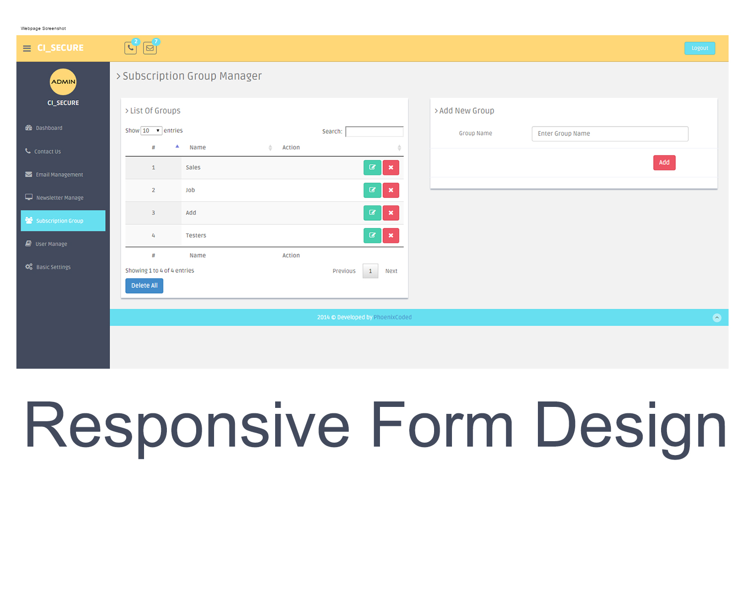 Custom HTML Responsive Form Design /UI Design